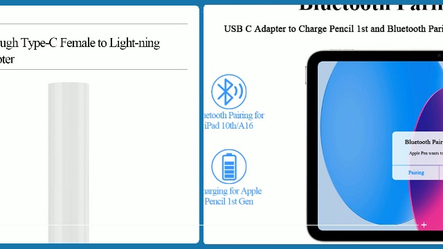 Amazon.com: USB C Pencil Adapter for Apple Pencil 1st Generation